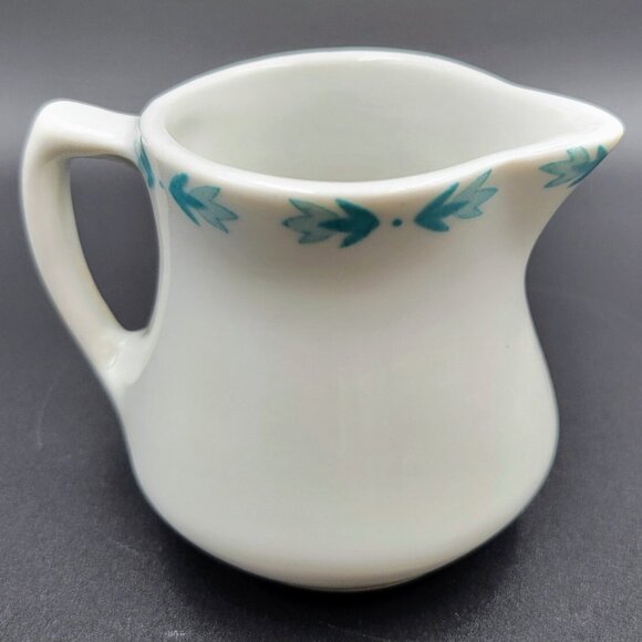 Restaurant Ware Creamer Shenango China Small Pitcher Blue Flowers Individual - Picture 1 of 11